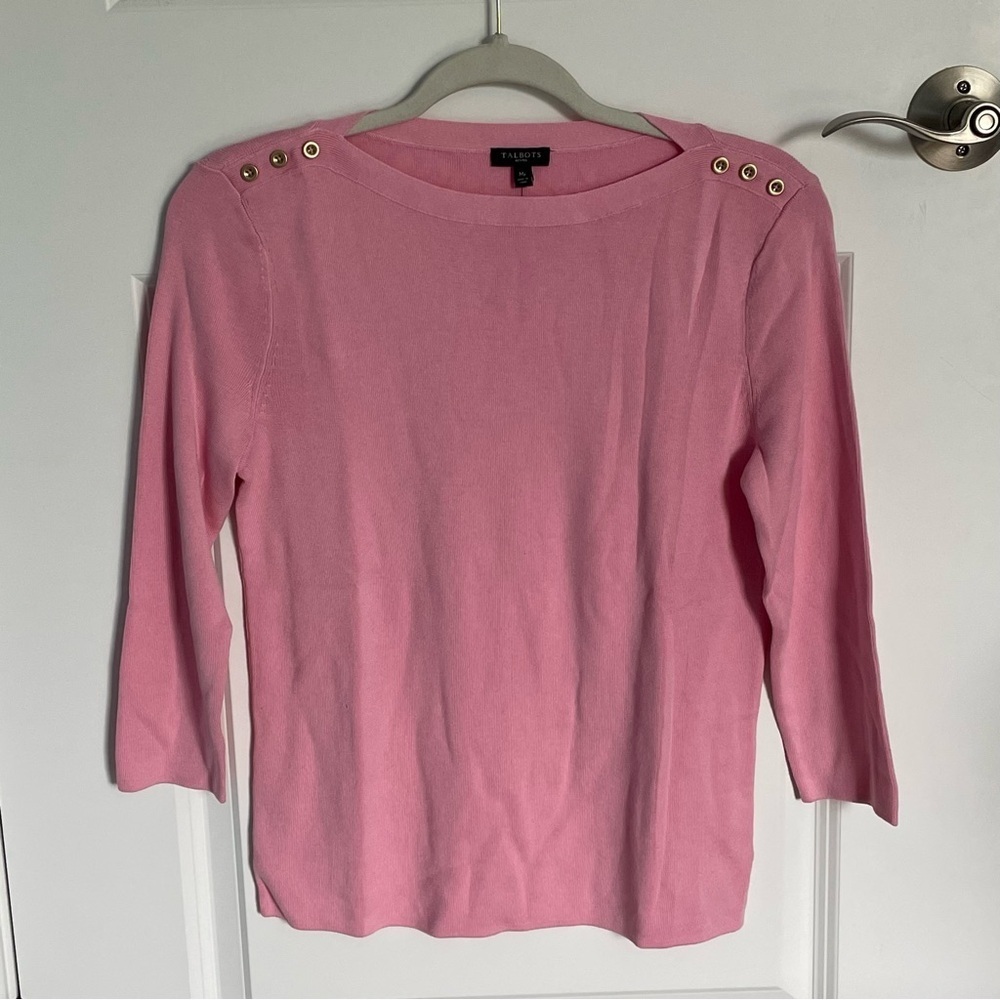 Talbots Button-Shoulder Sweater